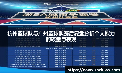 杭州篮球队与广州篮球队赛后复盘分析个人能力的较量与表现